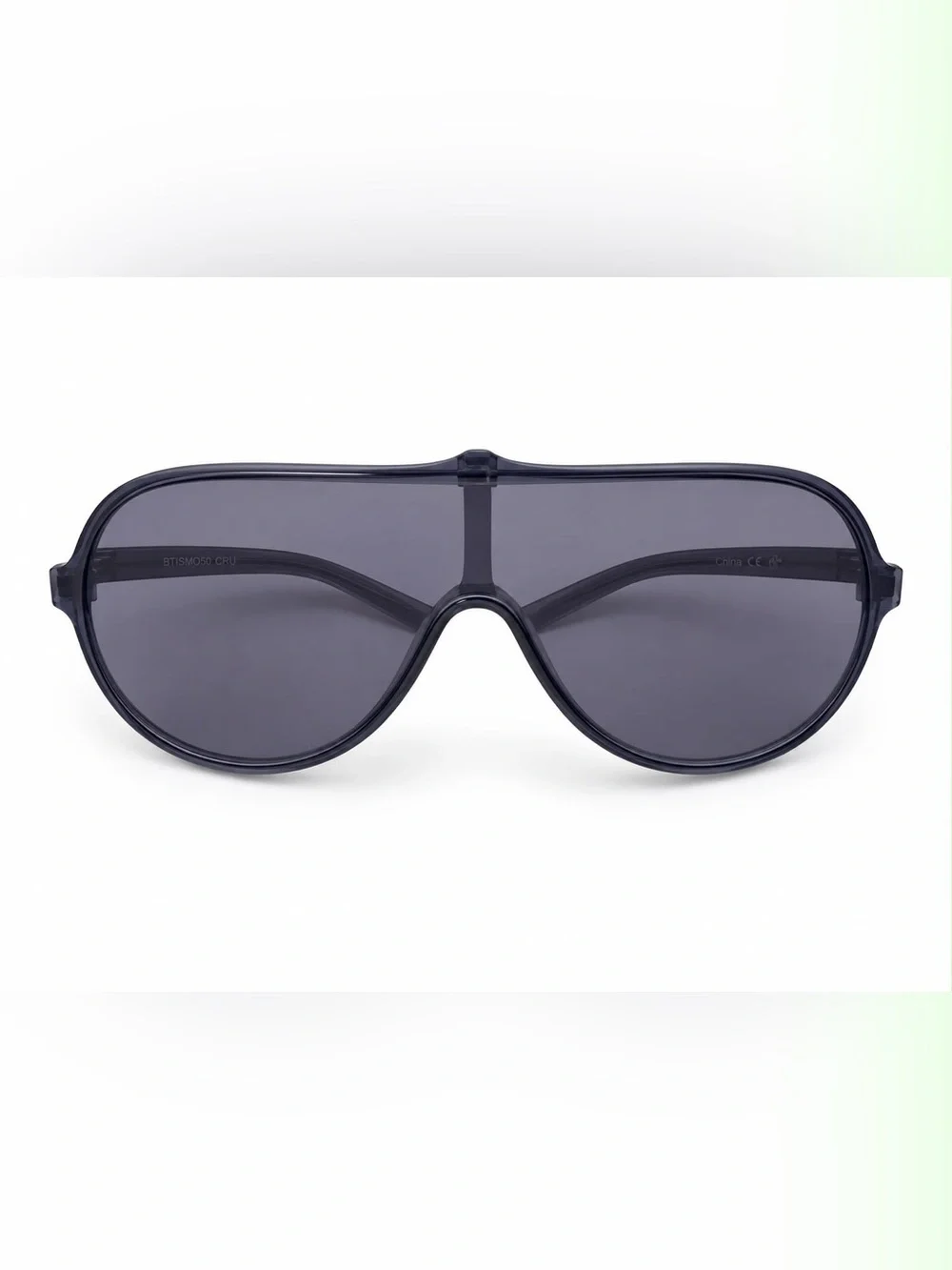 Women’s Dark Gray Shield Sunglasses - Unbranded